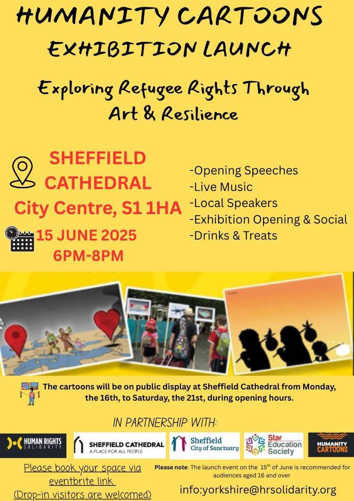 Sheffield Cathedral Hosts 'Humanity Cartoon Exhibition' by Human Rights Solidarity sergi (5)